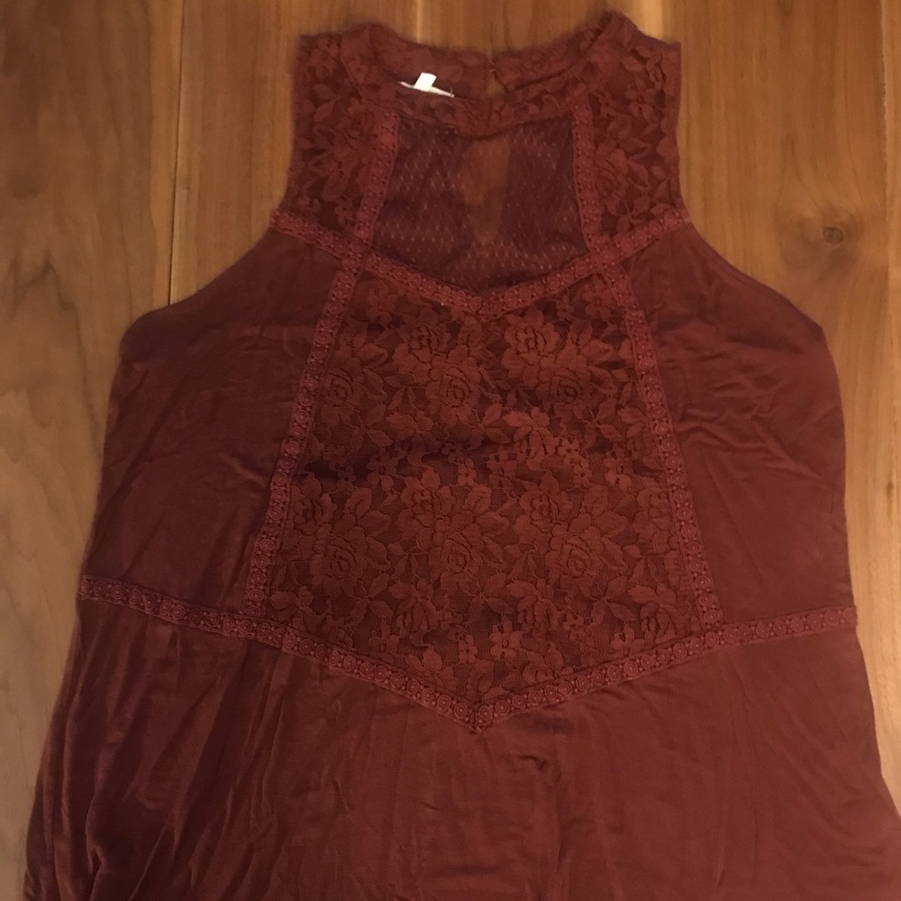 Rust colored tank